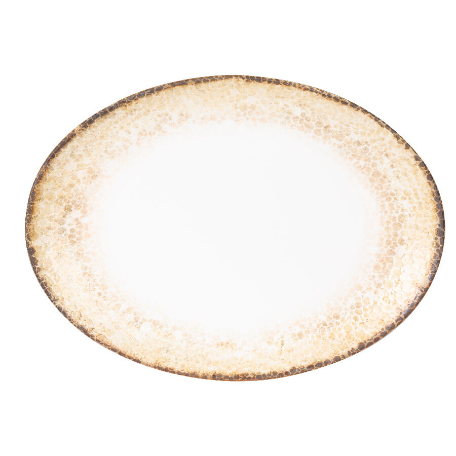 Bone Coral Kayık Tabak 36 Cm
