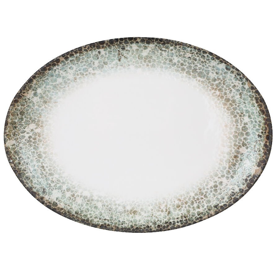 Bone Coral Kayık Tabak 36 Cm