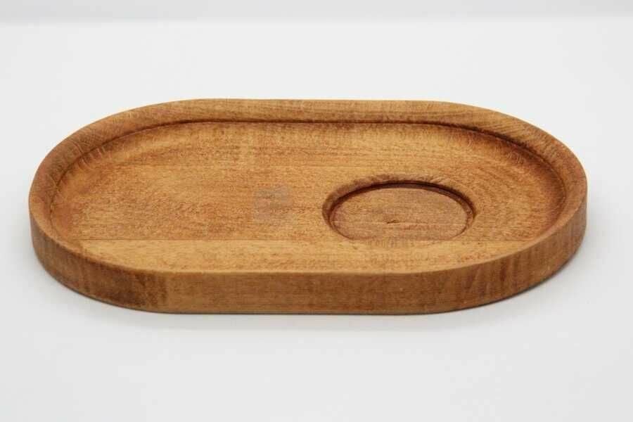 Npicco Ahşap Kahve Sunum Tabağı