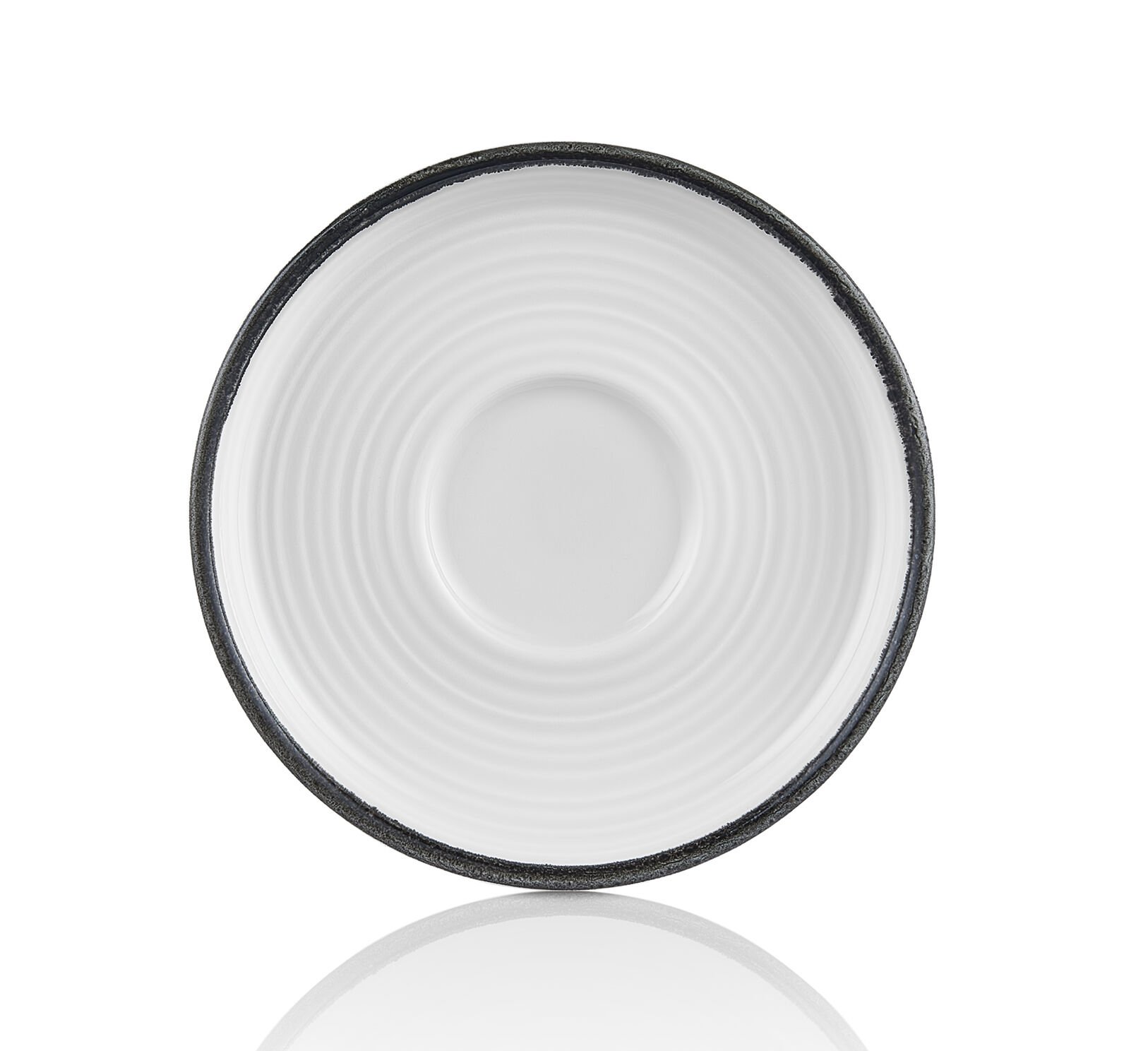 Helix Black Smooth Çay Fincanı Saucer 15 Cm