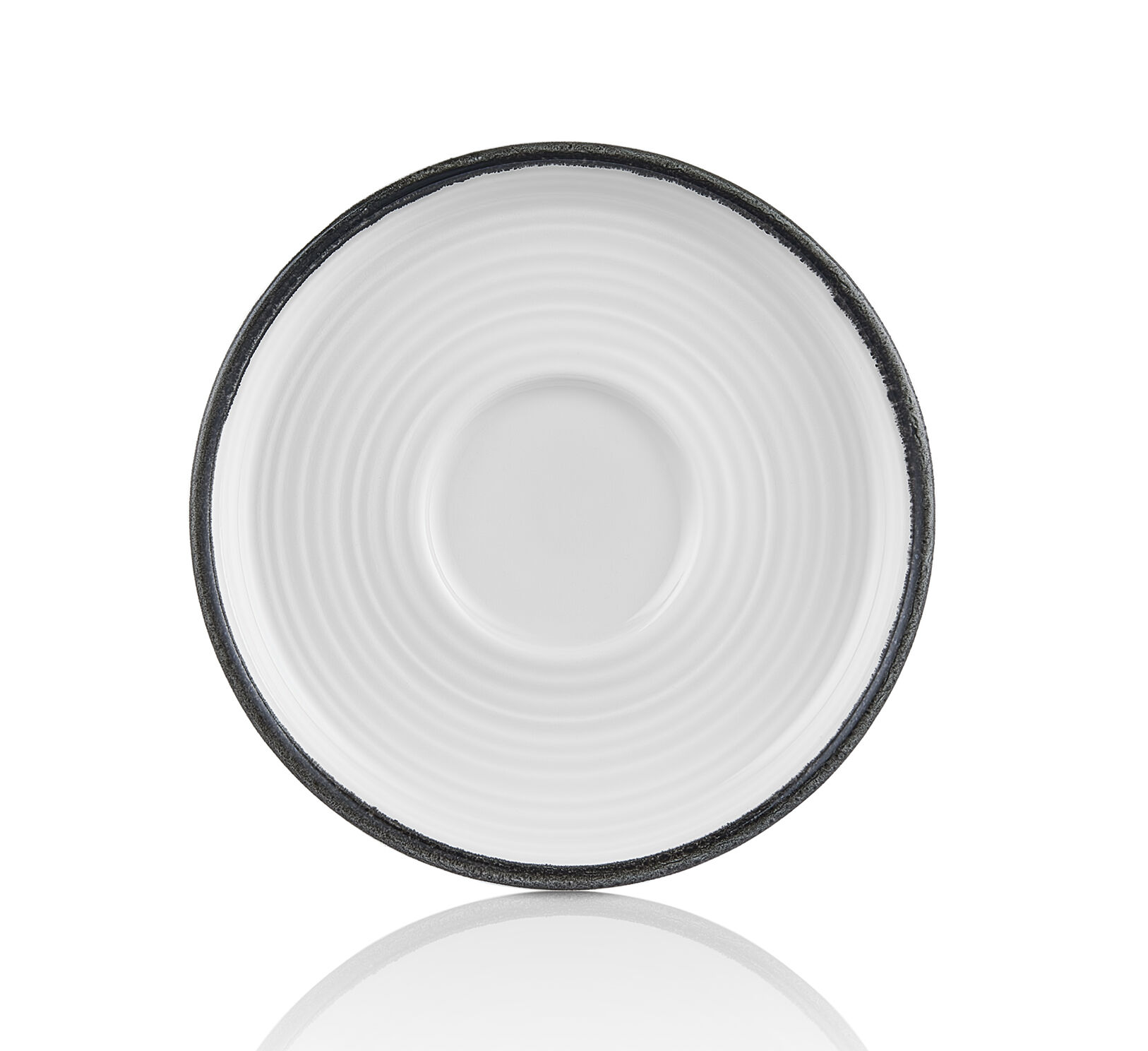 Helix Black Smooth Çay Fincanı Saucer 15 Cm