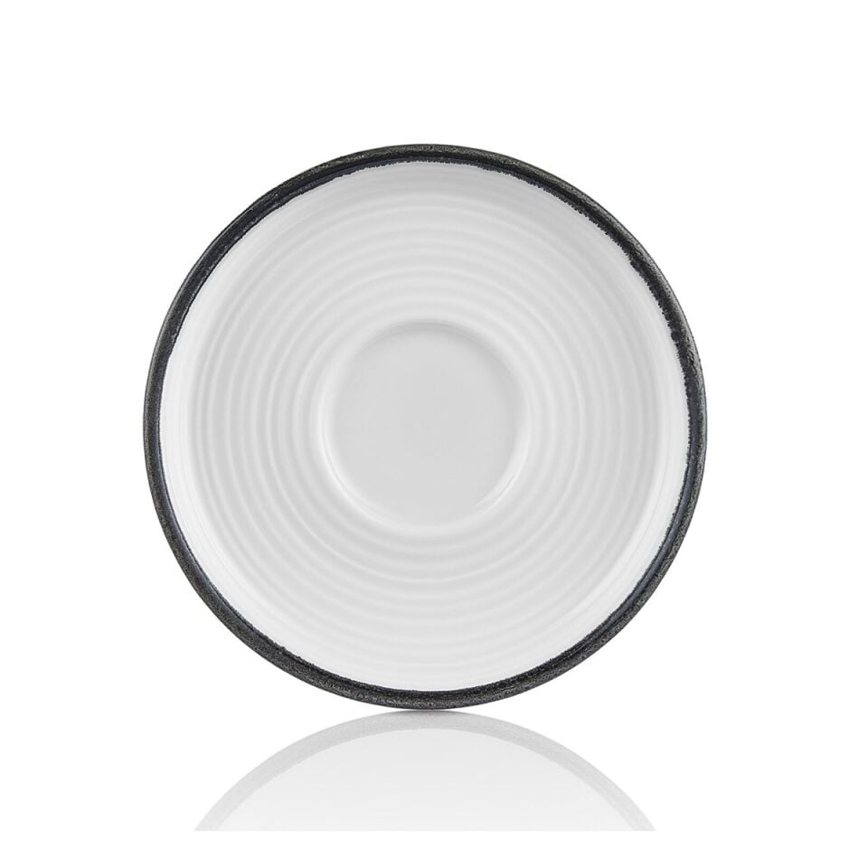 Helix Black Smooth Çay Fincanı Saucer 15 Cm