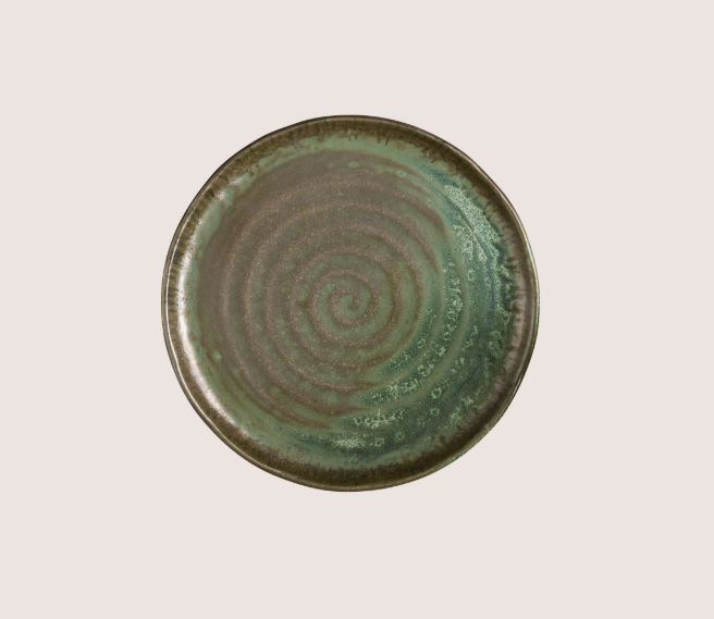 Lagoon Olive Düz Tabak 18 Cm