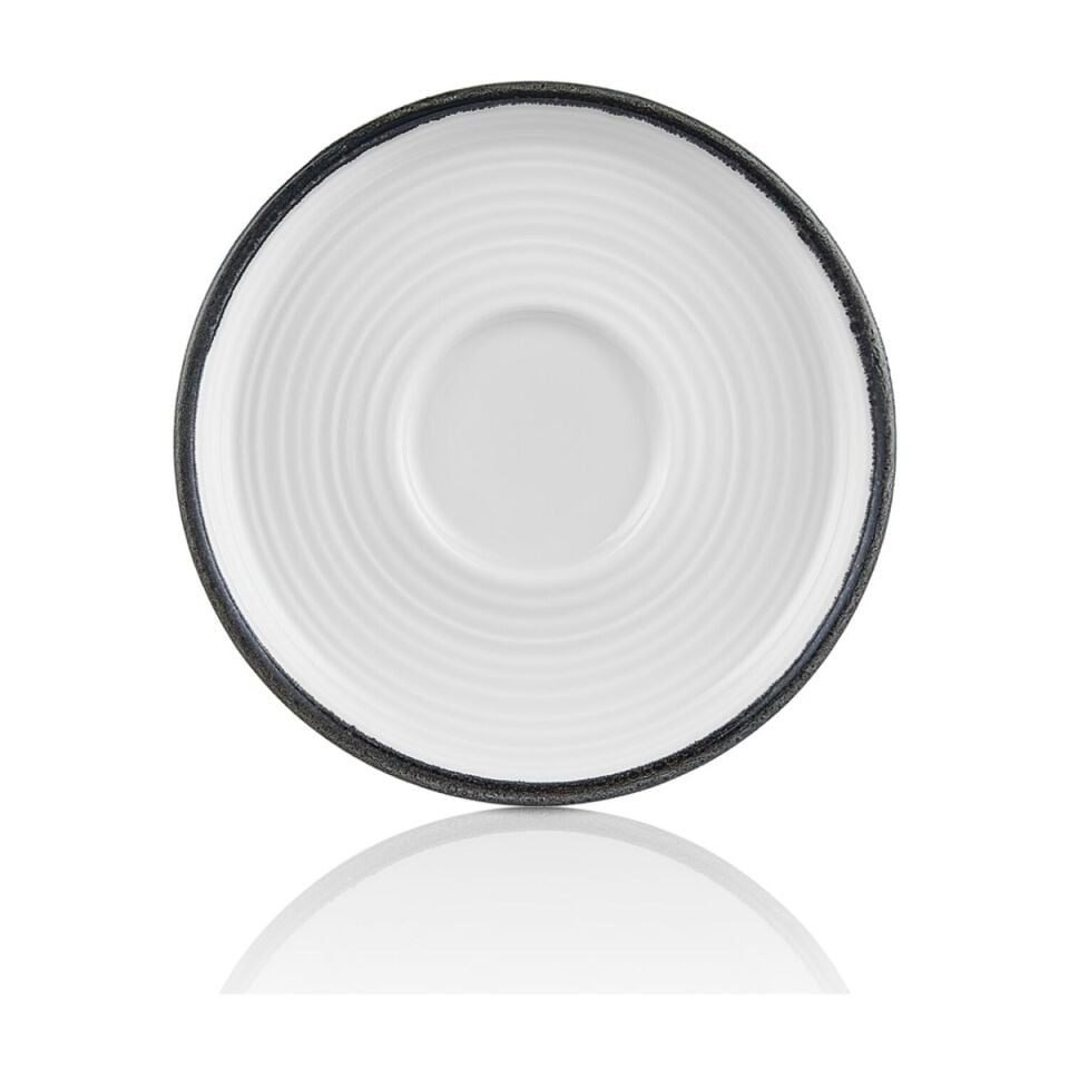 Helix Black Smooth Kahve fincanı Saucer 12,5 Cm