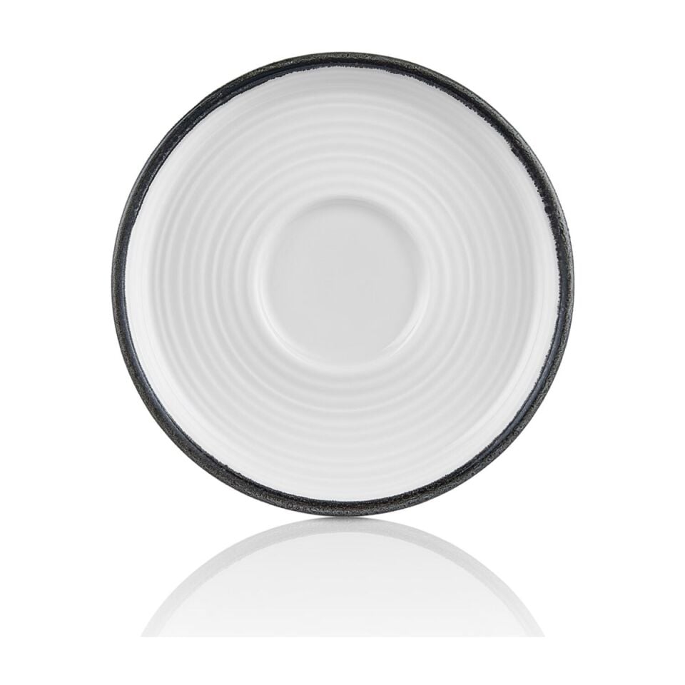 Helix Black Smooth Kahve fincanı Saucer 12,5 Cm