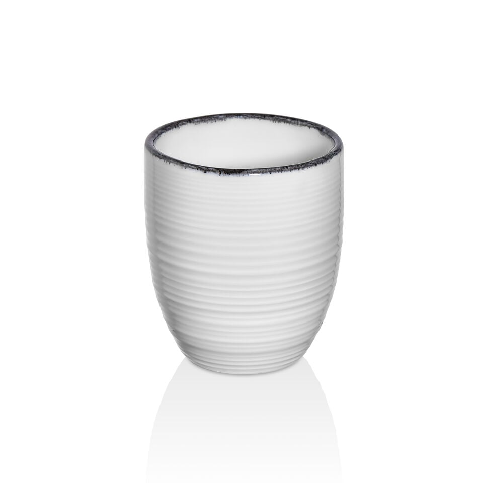 Helix Black Mug Cup No Handle 330 CC