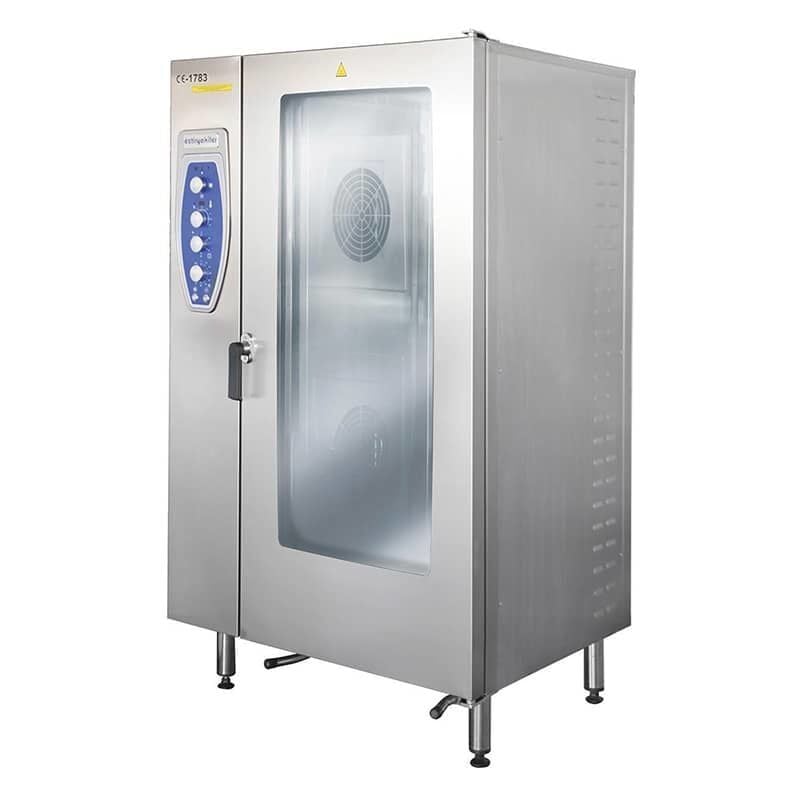 Öztiryakiler Konveksiyonlu Gazlı Fırın, 20 GN 2/1, Kızaklı, Kit Arabalı