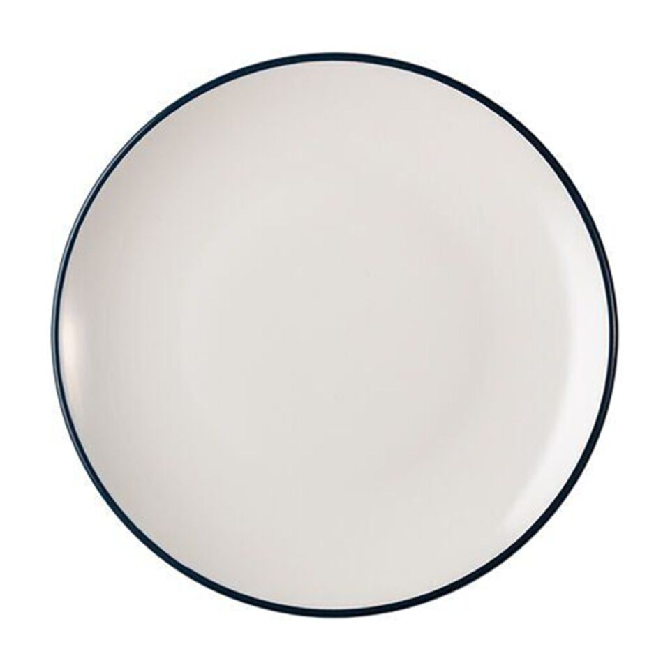 ID Fine Modest Navy Lona Düz Tabak 19 Cm
