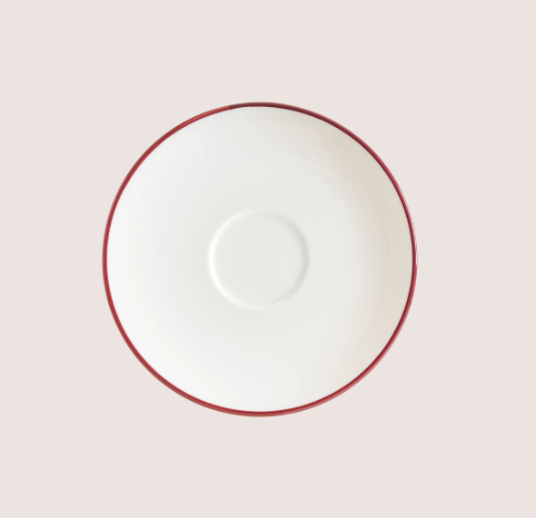 Linea Burgundy Gourmet Kahve Fincanı Tabağı 12 Cm