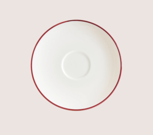 Linea Burgundy Kahve Fincan Tabağı 16 Cm