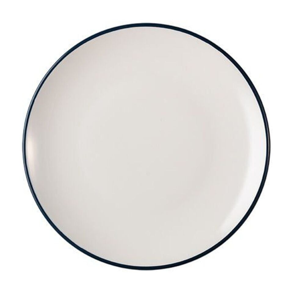 ID Fine Modest Navy Lona Düz Tabak 25 Cm