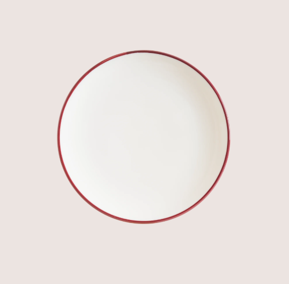 Linea Burgundy Gourmet Düz Tabak 19 Cm