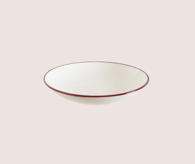 Linea Burgundy Gourmet Çukur Tabak 20 Cm