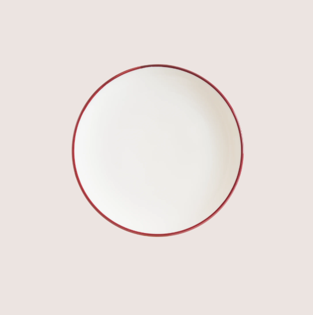 Linea Burgundy Gourmet Düz Tabak 21 Cm