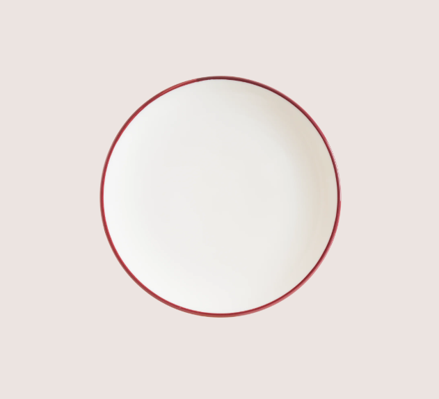 Linea Burgundy Gourmet Düz Tabak 23 Cm