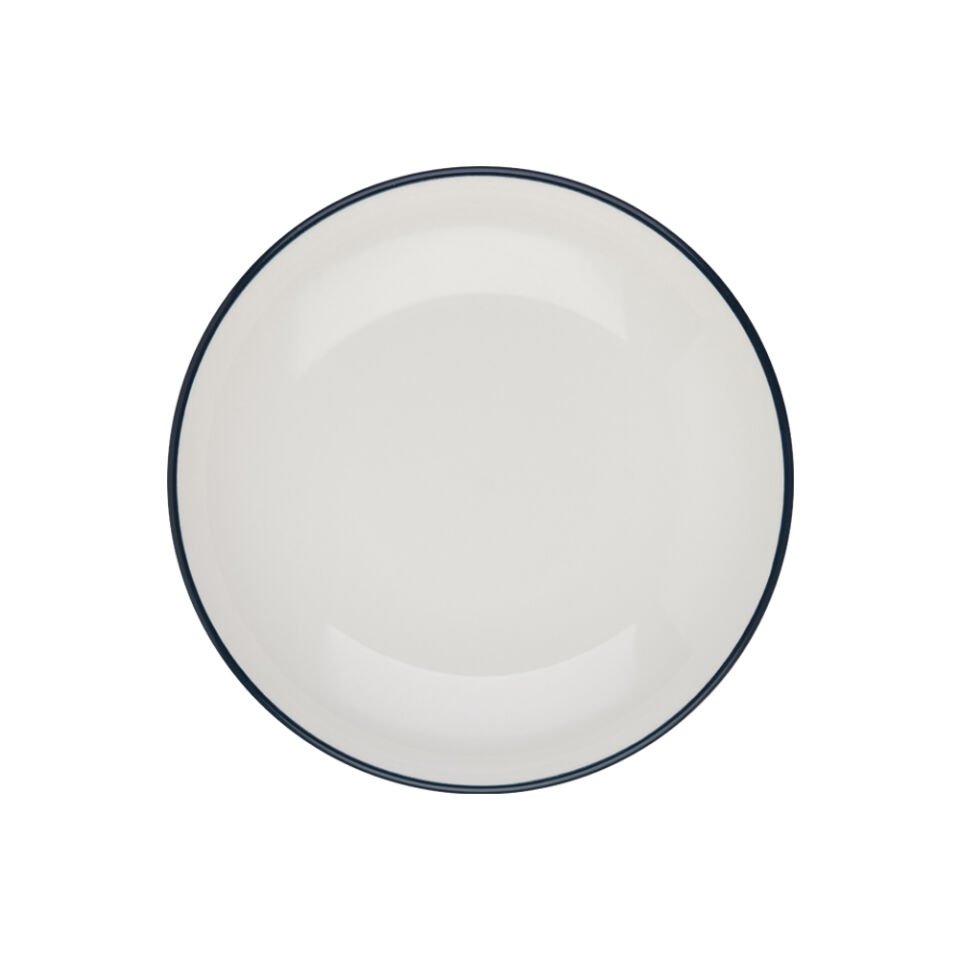 ID Fine Modest Navy Valle Çukur Tabak 25 Cm