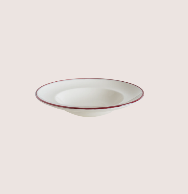 Linea Burgundy Gourmet Çukur Tabak 24 Cm