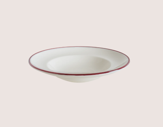 Linea Burgundy Gourmet Çukur Tabak 27 Cm