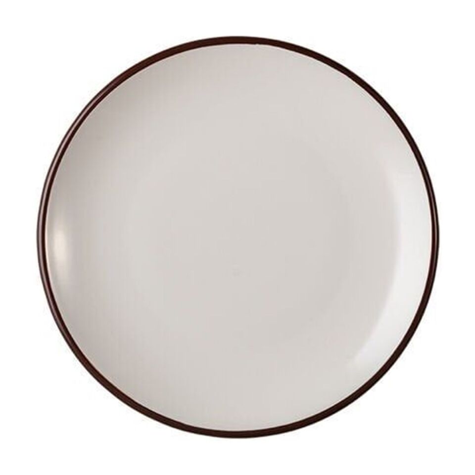 ID Fine Modest Brown Lona Düz Tabak 15 Cm