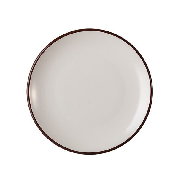 ID Fine Modest Brown Lona Düz Tabak 19 Cm