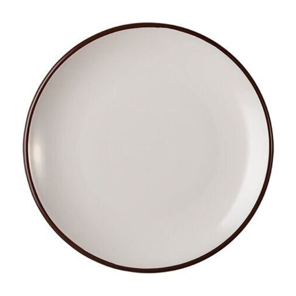 ID Fine Modest Brown Lona Düz Tabak 19 Cm
