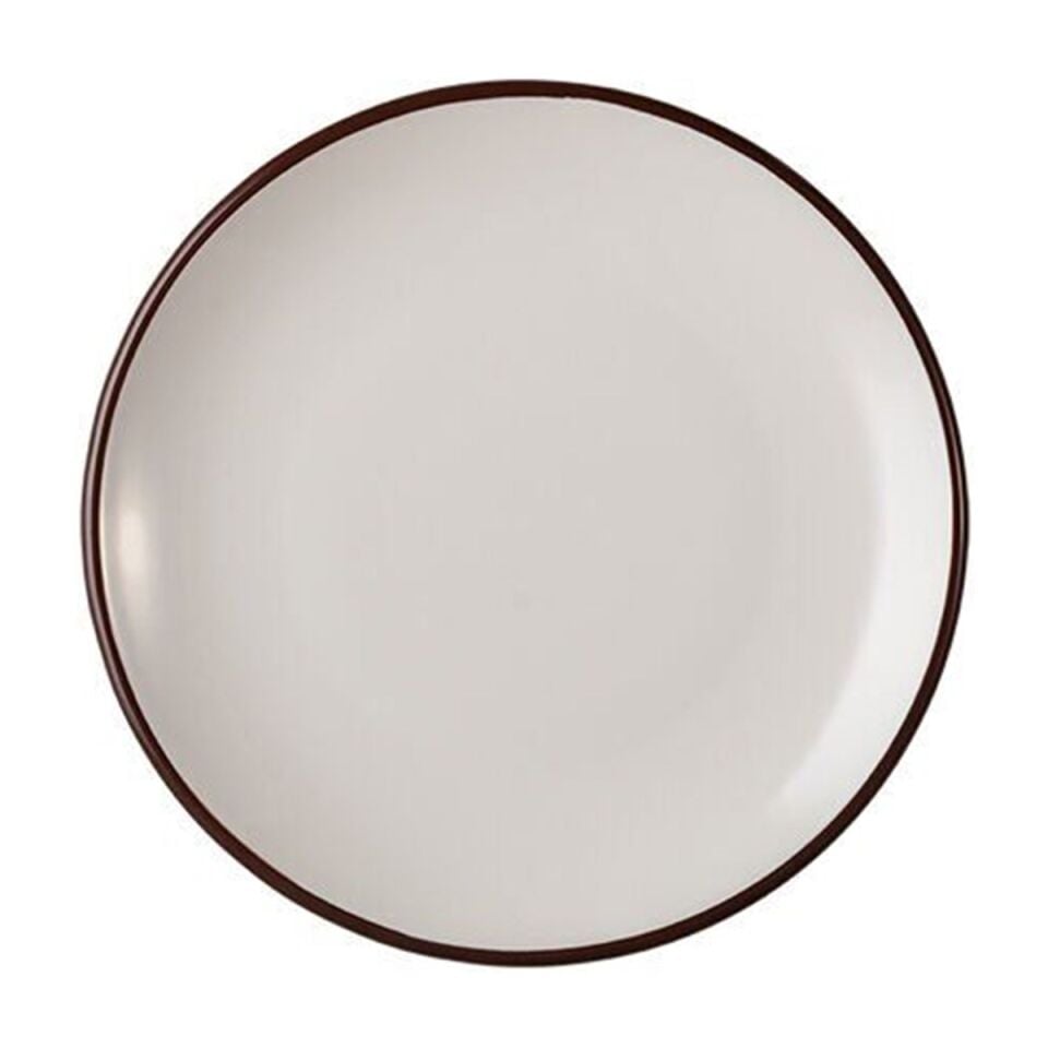 ID Fine Modest Brown Lona Düz Tabak 19 Cm