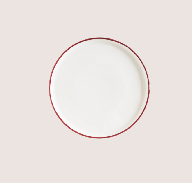 Linea Burgundy Hygge Düz Tabak 16 Cm