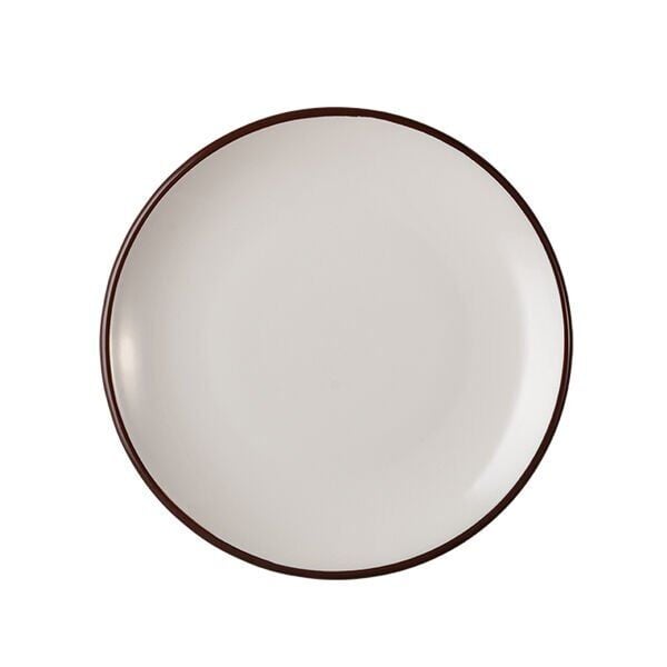 ID Fine Modest Brown Lona Düz Tabak 23 Cm