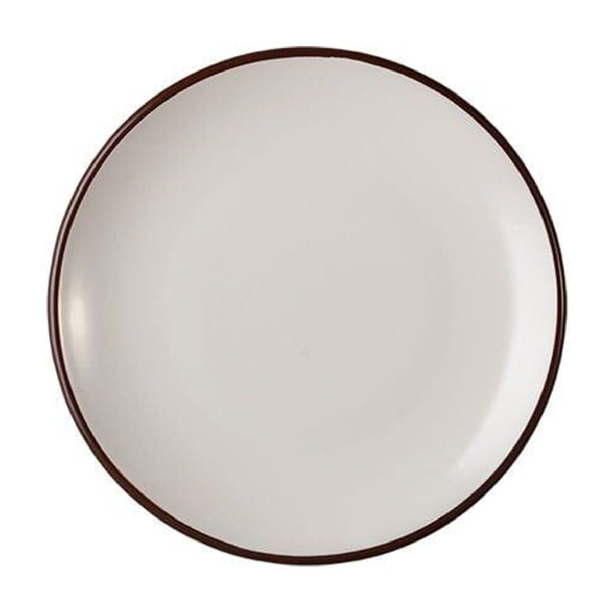 ID Fine Modest Brown Lona Düz Tabak 25 Cm