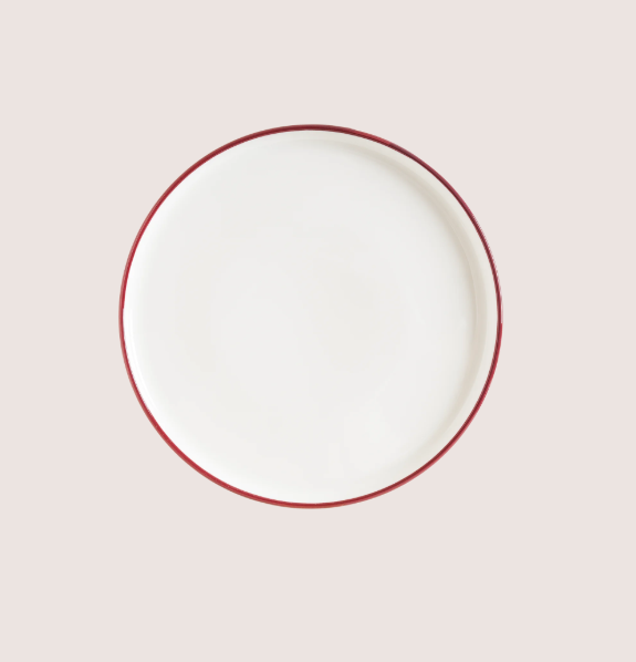 Linea Burgundy Hygge Düz Tabak 28 Cm