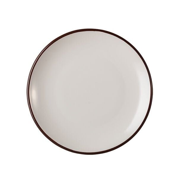 ID Fine Modest Brown Lona Düz Tabak 27 Cm