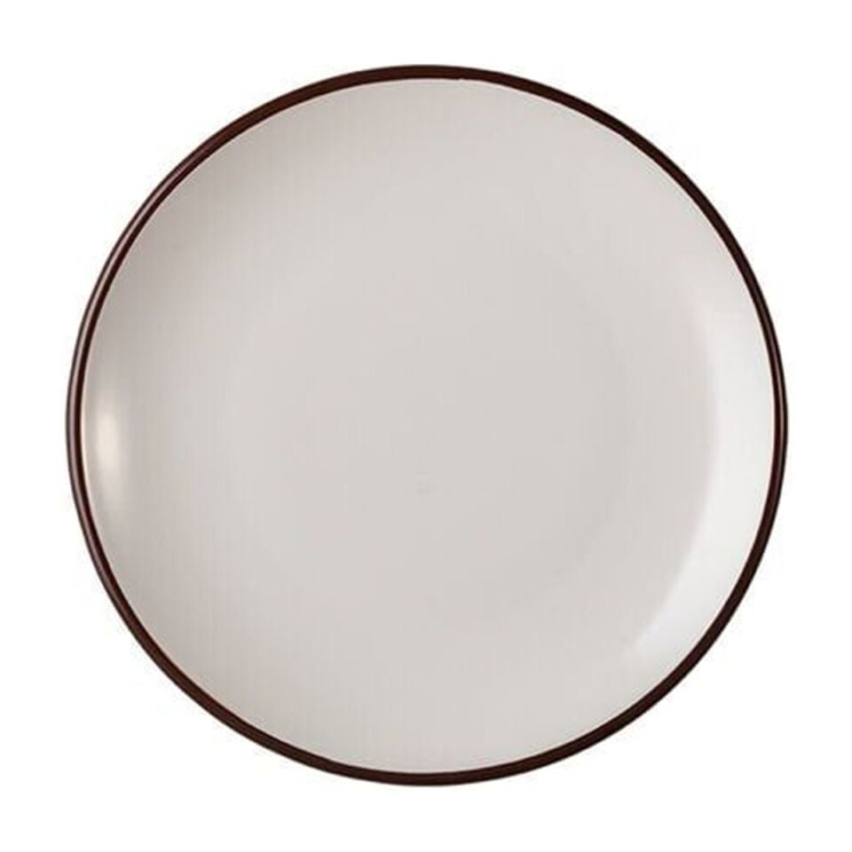 ID Fine Modest Brown Lona Düz Tabak 27 Cm