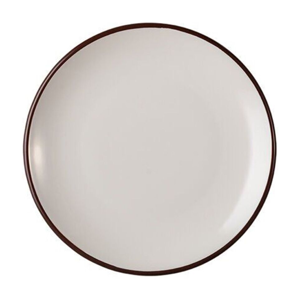 ID Fine Modest Brown Lona Düz Tabak 30 Cm