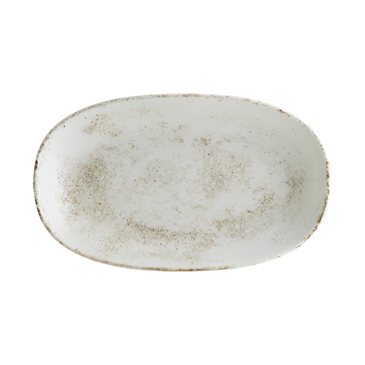 Nacrous Matt Gourmet Oval Kayık Tabak 19*11 Cm