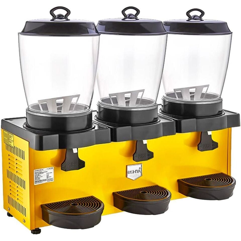 Remta Royal Mini Üçlü Şerbet ve Ayran Soğutucu 11+11+11 Lt