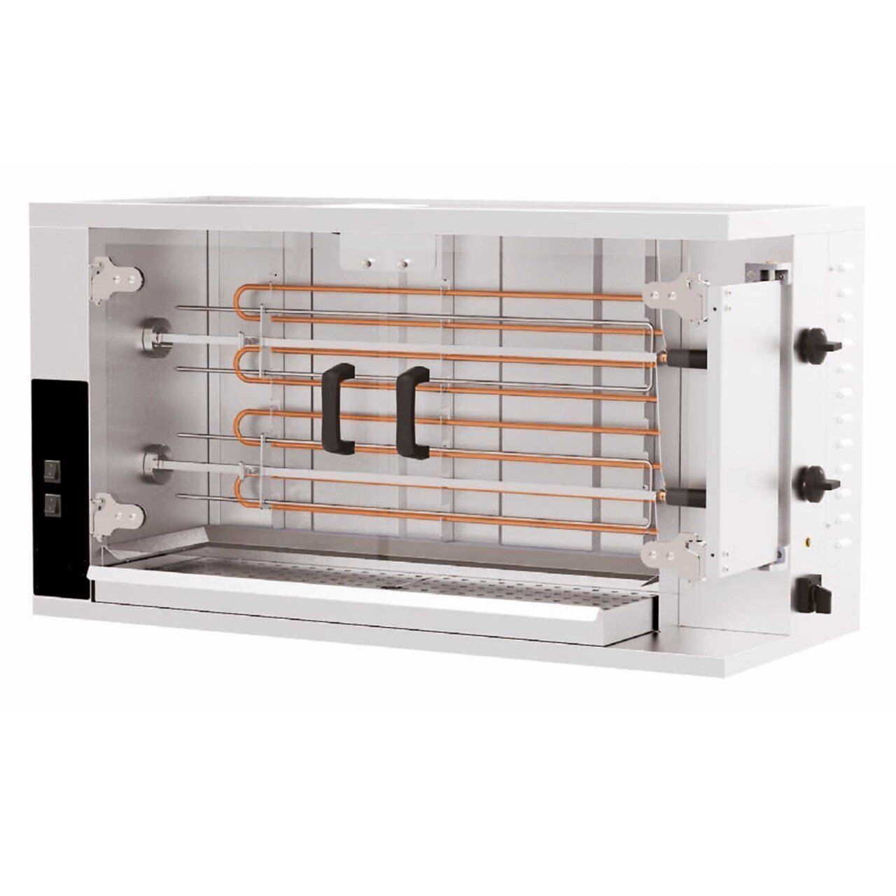 Öztiryakiler Piliç Çevirme Makinası 2 Şiş 8-10 Piliç Kapasite Elektrikli