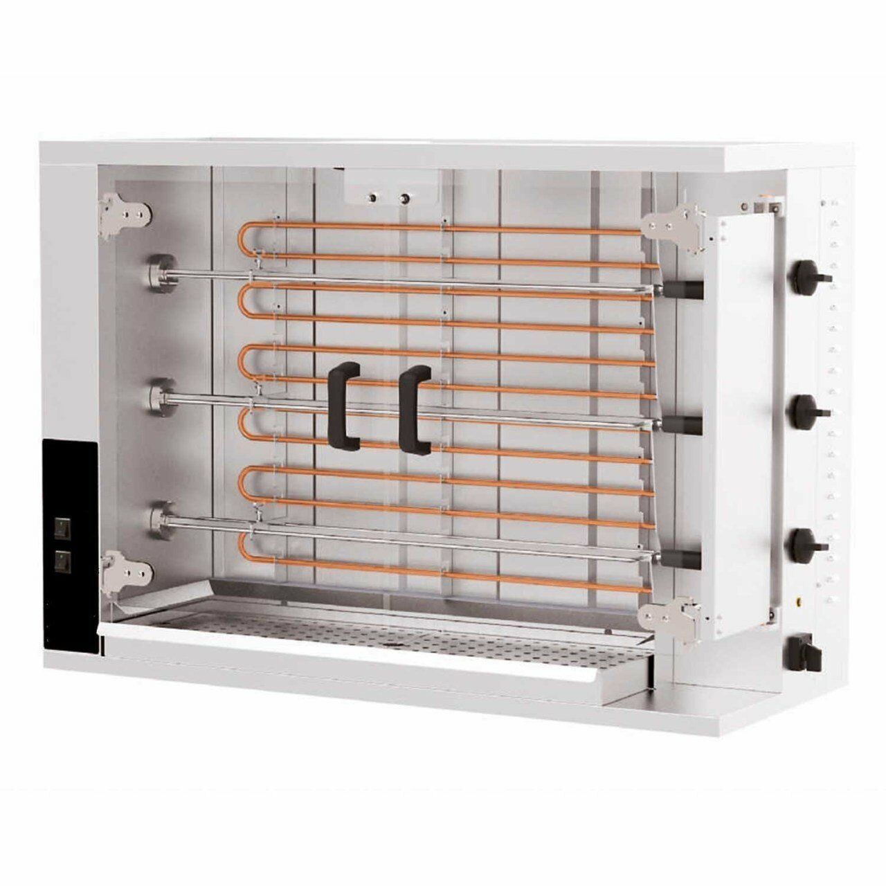 Öztiryakiler Piliç Çevirme Makinası 3 Şiş 12-15 Piliç Kapasite Elektrikli