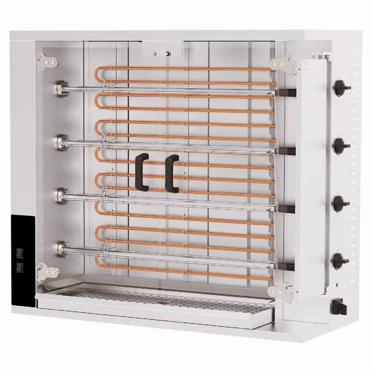 Öztiryakiler Piliç Çevirme Makinası 4 Şiş 16-20 Piliç Kapasite Elektrikli