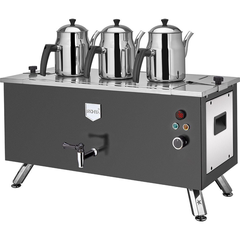 Remta Çift Cidarlı 3 Demlikli Elektrikli Kahveci Ocağı 31 Lt