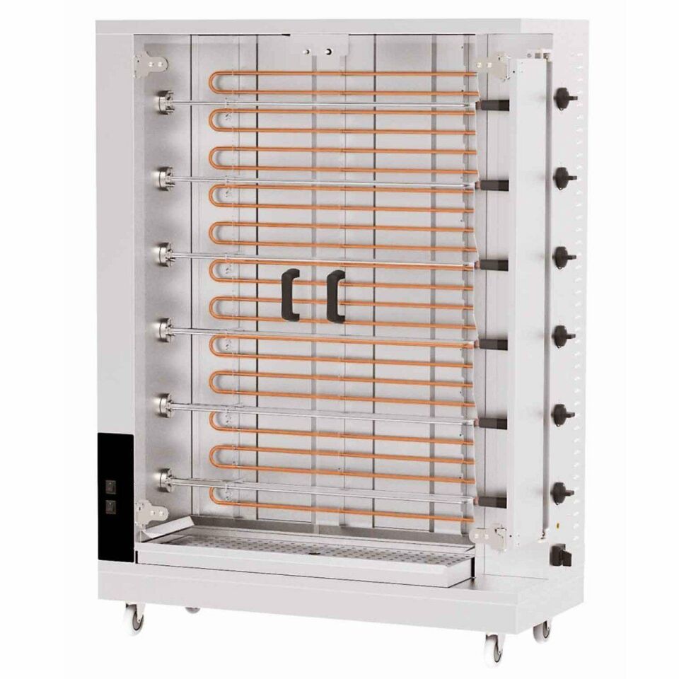 Öztiryakiler Piliç Çevirme Makinası 6 Şiş 24-30 Piliç Kapasite Elektrikli