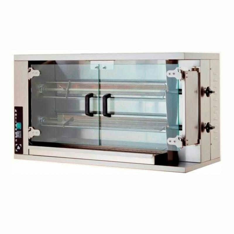 Öztiryakiler Piliç Çevirme Makinası 2 Şiş 8-10 Piliç Kapasite Gazlı