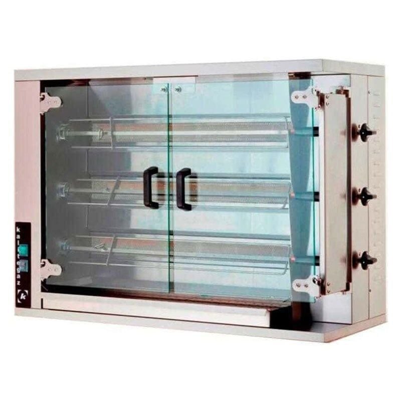 Öztiryakiler Piliç Çevirme Makinası 3 Şiş 12-15 Piliç Kapasite Gazlı