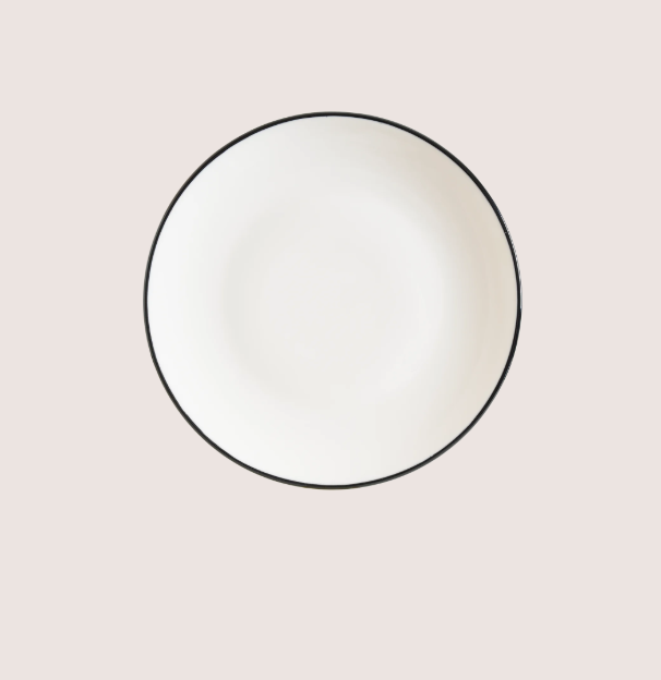Linea Black Gourmet Düz Tabak 17 Cm