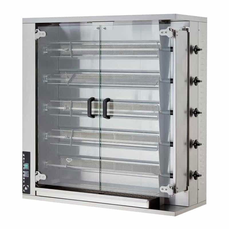 Öztiryakiler Piliç Çevirme Makinası 5 Şiş 20-25 Piliç Kapasite Gazlı