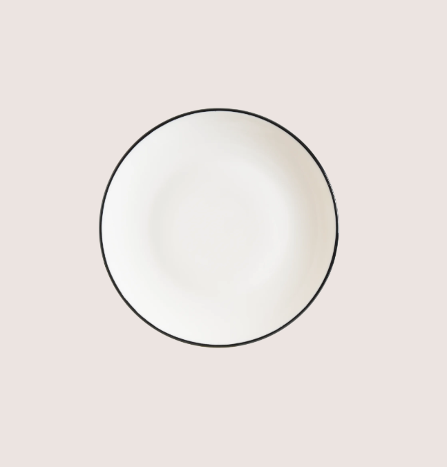 Linea Black Gourmet Düz Tabak 19 Cm