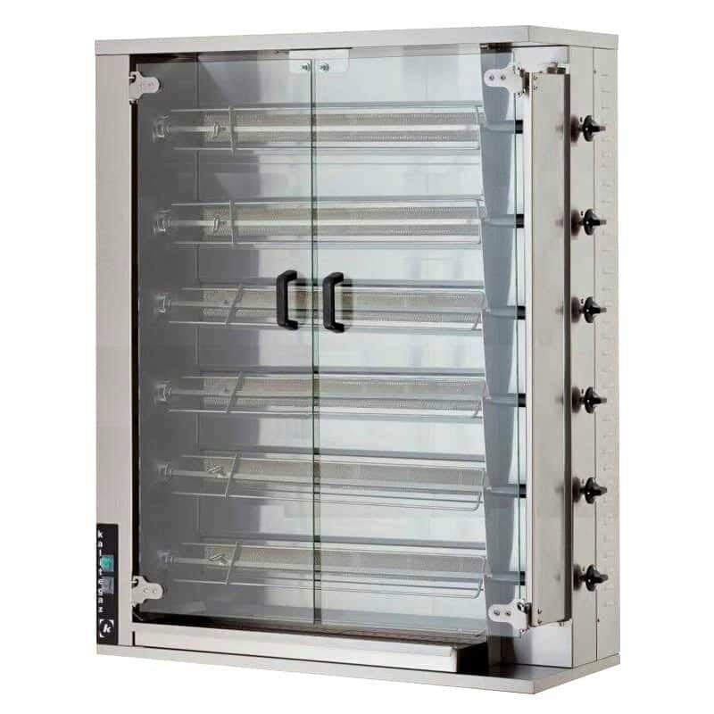 Öztiryakiler Piliç Çevirme Makinası 6 Şiş 24-30 Piliç Kapasite Gazlı