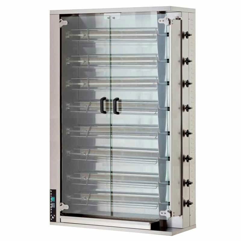 Öztiryakiler Piliç Çevirme Makinası 8 Şiş 32-40 Piliç Kapasite Gazlı