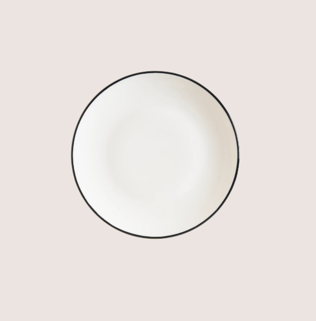 Linea Black Gourmet Düz Tabak 21 Cm