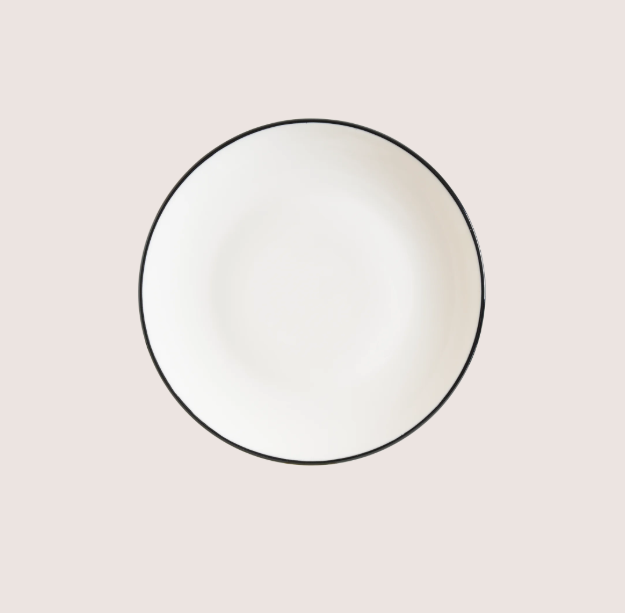 Linea Black Gourmet Düz Tabak 23 Cm