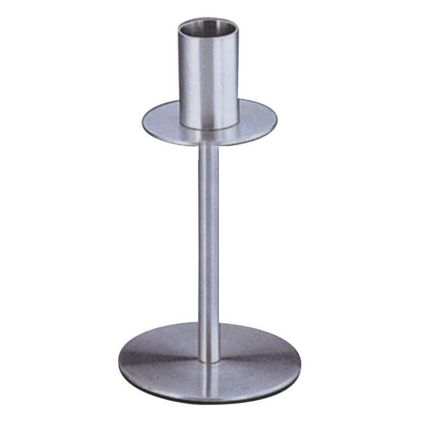 Biradlı Ayaklı Çelik Mumluk 16 Cm